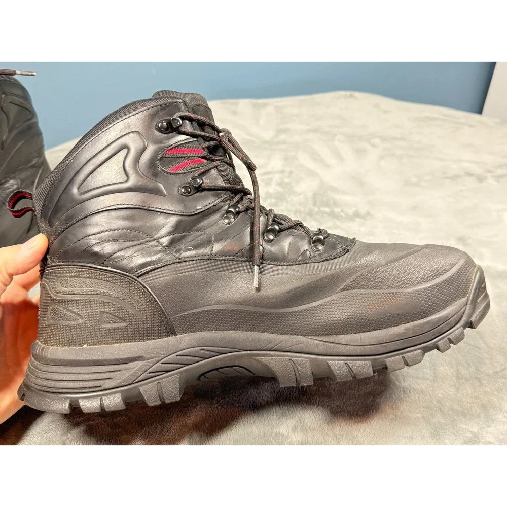 NortiV8 Mens Hiking Boots 10 Black Waterproof Insulated Thinsulate